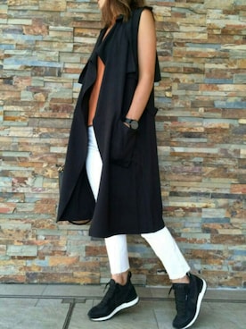 「アイテム（トートバッグ、その他）」を使った、ayaさん（レディース・161cm）の秋コーディネート