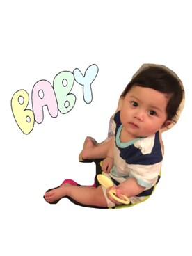 「9ヶ月」｜「アイテム（サロペット/オーバーオール）」を使った、   ✧ baby ✧さん（キッズ・70cm）の春コーディネート