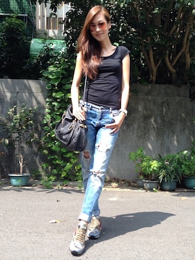 「PANERAI（パネライ）のアイテム」を使った、Dorisさん（レディース・178cm）の秋コーディネート