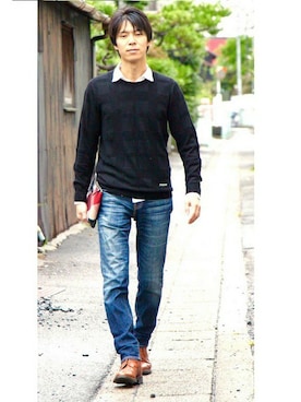 「#チェック」｜Y.Takiseさん（メンズ・175cm）の秋コーディネート