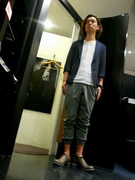 「アイテム（その他シューズ）」を使った、Fujiさん（メンズ・178cm）の夏コーディネート