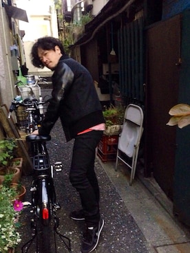 「アイテム（スタジャン）」を使った、mitsugu329さん（メンズ・170cm・30代）の秋コーディネート