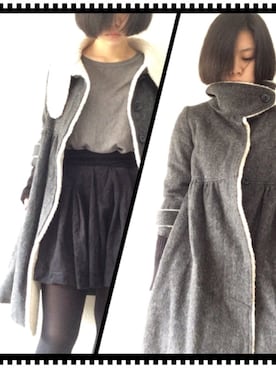 「イケメン」｜「アイテム（その他アウター）」を使った、emaさん（レディース・157cm）の秋コーディネート