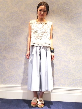 「ライトブルー」｜「アイテム（財布/小物）」を使った、hayashiさん（レディース・153cm）の春コーディネート