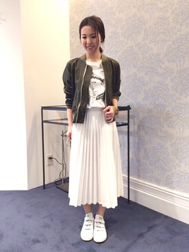 「NLST（エヌリスト）のアイテム」を使った、hayashiさん（レディース・153cm）の春コーディネート