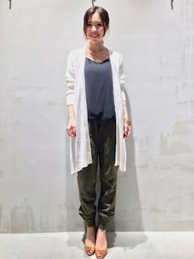 「HELIOPOLE（エリオポール）のアイテム（キャミソール）」を使った、hayashiさん（レディース・153cm）の春コーディネート