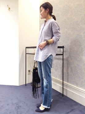 「HELIOPOLE（エリオポール）のアイテム（アクセサリー）」を使った、hayashiさん（レディース・153cm）の春コーディネート
