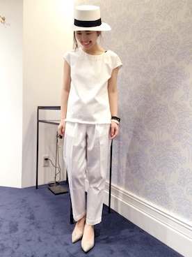 「SENSI STUDIO（センシスタジオ）のアイテム」を使った、hayashiさん（レディース・153cm）の春コーディネート