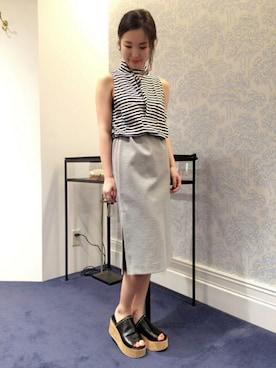 「J&M Davidson（ジェイアンドエムデヴィッドソン）のアイテム」を使った、hayashiさん（レディース・153cm）の春コーディネート