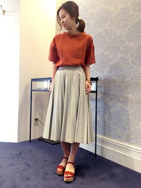 「テラコッタ」｜hayashiさん（レディース・153cm）の春コーディネート