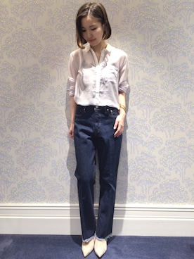 「forte_forte（フォルテフォルテ）のアイテム（シャツ/ブラウス）」を使った、hayashiさん（レディース・153cm）の夏コーディネート