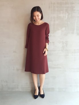 「HELIOPOLE（エリオポール）のアイテム（ワンピース/ドレス）」を使った、hayashiさん（レディース・153cm）の夏コーディネート