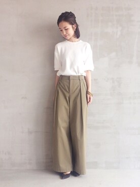 「HELIOPOLE(HELIOPOLE)」｜hayashiさん（レディース・153cm）の夏コーディネート