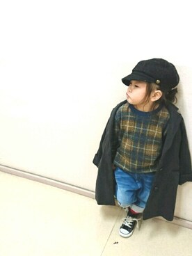 kaaareeenさん（キッズ・90cm）の冬コーディネート