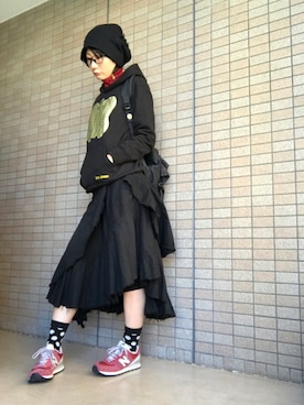 「切りっぱなし」｜「アイテム（アナログ腕時計）」を使った、かなつんさん（レディース・166cm）の秋コーディネート