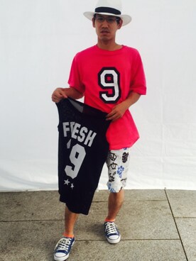 ひでゴロ〜さん（メンズ・169cm）の夏コーディネート