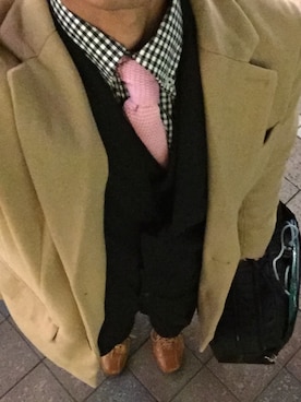 「tk.TAKEO KIKUCHI（ティーケータケオキクチ）のアイテム（その他）」を使った、ひでゴロ〜さん（メンズ・170cm）の冬コーディネート