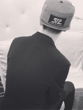 「BOWLLER HAT（ボウラ―ハット）のアイテム」を使った、freemankwanさん（メンズ・186cm）の夏コーディネート