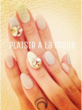 「SWAROVSKI（スワロフスキー）のアイテム（ハンドケア/ハンドクリーム、シルバー系）」を使った、e3n▼さん（レディース・156cm）の春コーディネート