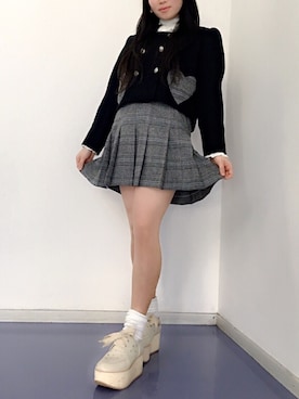 「スーツ」｜「アイテム（その他シューズ）」を使った、♡ chihiro ♡さん（レディース・157cm）の冬コーディネート