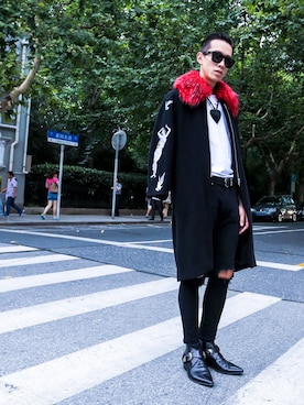 「Saint Laurent」｜「アイテム（その他アウター）」を使った、heylamaboyさん（メンズ・185cm）の秋コーディネート