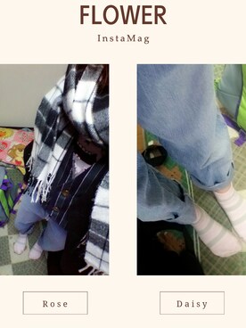 「usedのアイテム（デニムパンツ、その他）」を使った、おざきひなさん（レディース・152cm）の冬コーディネート