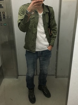 「CEBO（セボ）のアイテム」を使った、hiyokoさん（メンズ・179cm）の春コーディネート