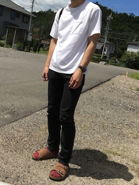 「シロティー」｜hiyokoさん（メンズ・179cm）の夏コーディネート