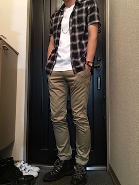 「CEBO（セボ）のアイテム」を使った、hiyokoさん（メンズ・179cm）の秋コーディネート