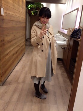 「PRISTINE（プリスティン）のアイテム」を使った、Jun さん（レディース・162cm）の春コーディネート