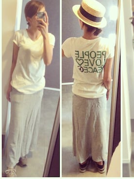 「LOWLYS FARM」｜sayakaさん（レディース・166cm）の夏コーディネート