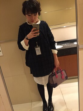 「おめかしコーデ」｜柏原さん（レディース・164cm）の春コーディネート