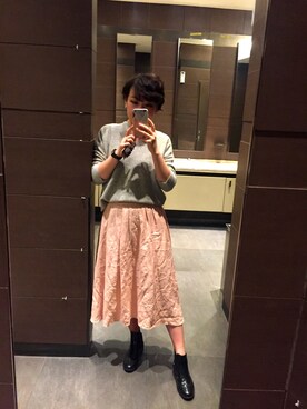 柏原さん（レディース・165cm）の秋コーディネート