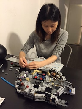 「LEGO（レゴ）のアイテム（おもちゃ）」を使った、NicoJinさん（レディース・163cm）の冬コーディネート