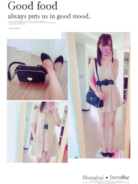 「Dosch（ドスチ）のアイテム（ワンピース/ドレス）」を使った、しぇりさん（レディース・153cm）の春コーディネート