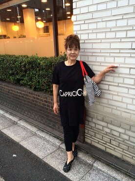 「Think Bee!（シンクビー）のアイテム」を使った、ちーこさん（レディース・158cm）の夏コーディネート