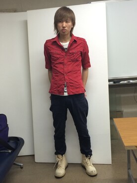 「仕事着」｜「アイテム（ブルゾン）」を使った、スパろオイカワさん（メンズ・171cm）の夏コーディネート
