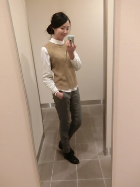 「アイテム（チノパンツ）」を使った、luluさん（レディース・165cm・20代）の春コーディネート