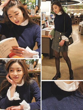 「 ハイネック」｜ヘイドさん（レディース・165cm）の冬コーディネート