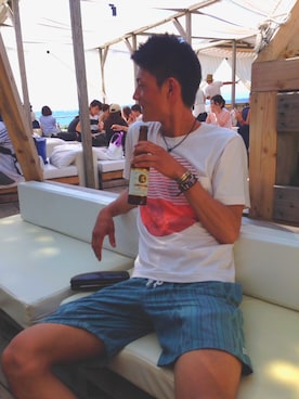 「サーフショーツ」｜ｼｭｳｽｹさん（メンズ・177cm）の夏コーディネート