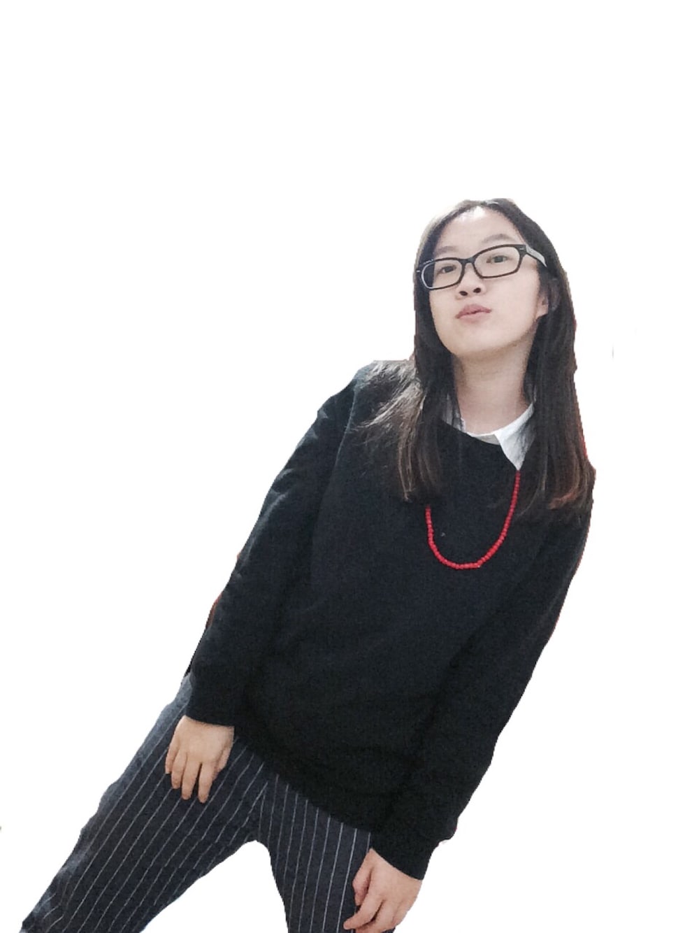「UNIQLOのアイテム（ジャージ、ブラック系）」を使った、Luxxetaさん（レディース・159cm）の冬コーディネートの1枚目の写真