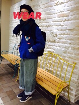 「Manhattan Portage」｜「アイテム（その他）」を使った、pororiさん（レディース・163cm）の冬コーディネート