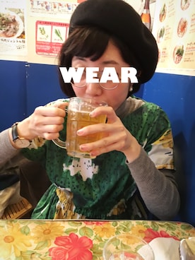 「PAR ICI」｜「アイテム（アナログ腕時計）」を使った、pororiさん（レディース・163cm）の冬コーディネート