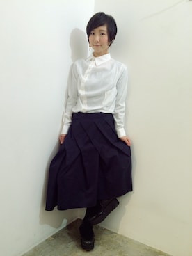 「gomme（ゴム）のアイテム」を使った、suzukiさん（レディース・156cm）の冬コーディネート