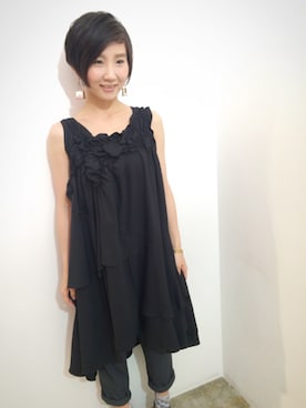 「gomme（ゴム）のアイテム（ワンピース/ドレス）」を使った、suzukiさん（レディース・156cm）の夏コーディネート