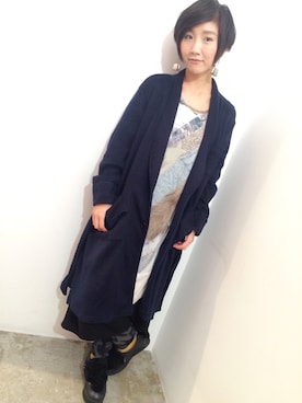 「gomme（ゴム）のアイテム」を使った、suzukiさん（レディース・156cm）の秋コーディネート