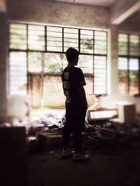 「XPXのアイテム」を使った、胡浠澤さん（メンズ・175cm）の夏コーディネート