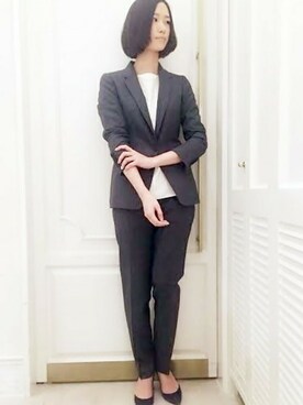 「FIGARO Paris（フィガロパリ）のアイテム（アクセサリー）」を使った、スタッフ4さん（レディース・165cm）の春コーディネート