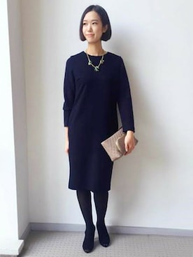 「FIGARO Paris（フィガロパリ）のアイテム」を使った、スタッフ4さん（レディース・165cm）の冬コーディネート