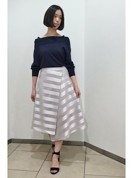 「FIGARO Paris（フィガロパリ）のアイテム」を使った、スタッフ4さん（レディース・165cm）の春コーディネート